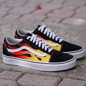Vans old skool flame